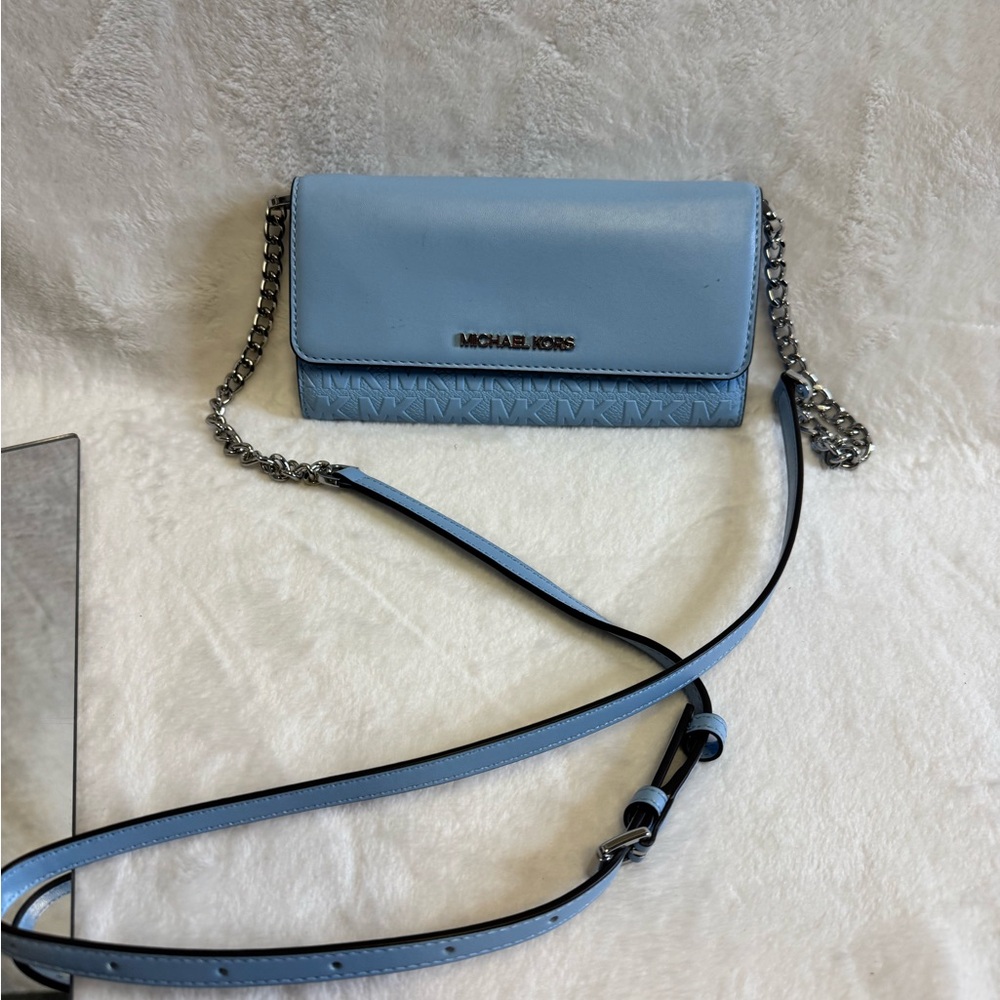 Michael Kors Light Blue Crossbody Bag